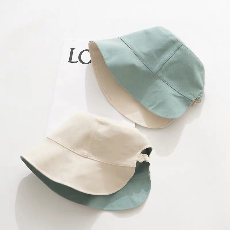 Caliloops Topi Bucket Hat Pantai Wanita Korea Lebar Reversible Susie