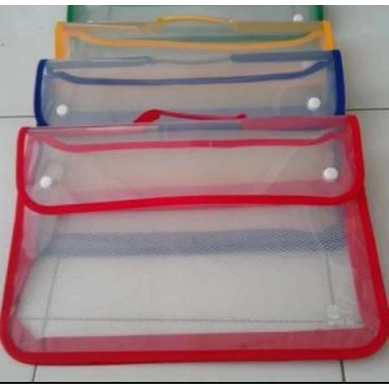 Map Kancing Tas Kancing Folio / Zipper Bag Kancing Folio