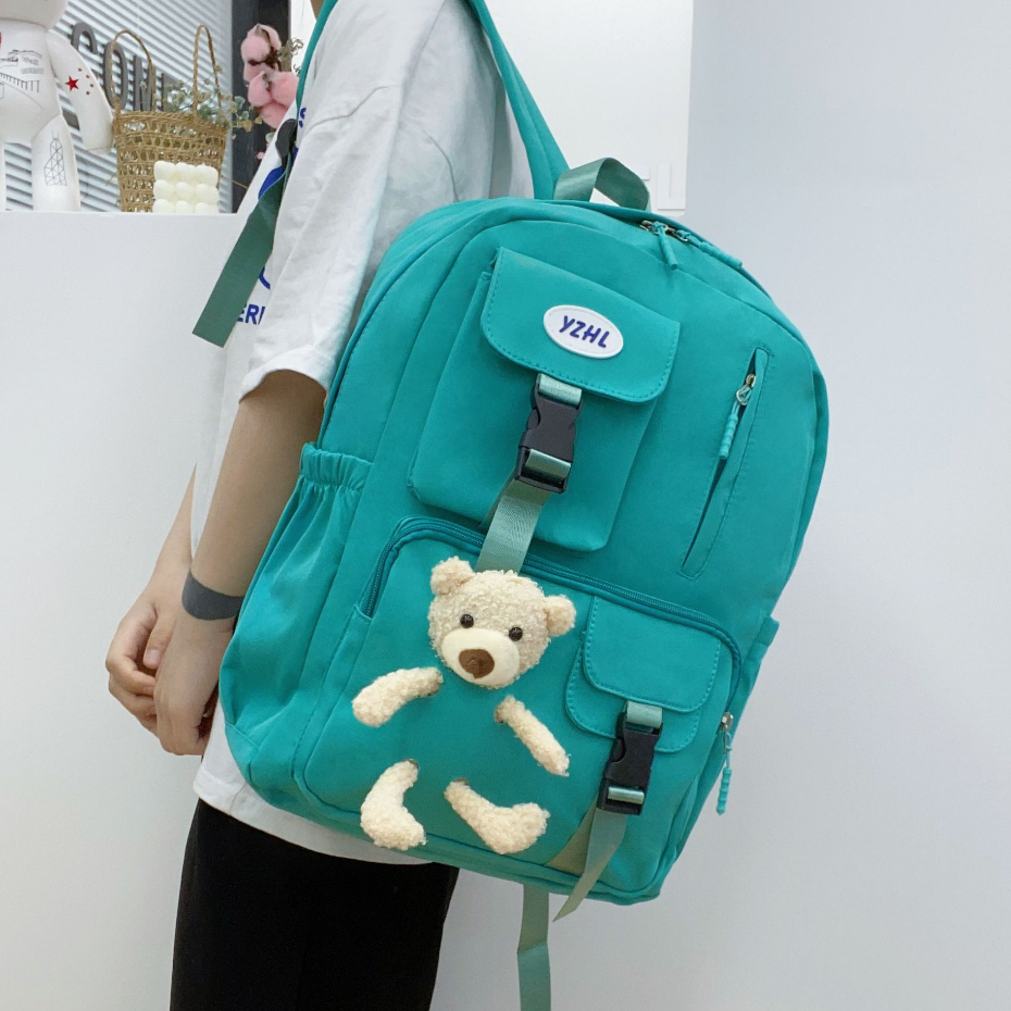 Tas Ransel Sekolah CLOUDS' LOVE 98096 Backpack Remaja Muat Laptop 16inch Bahan Anti Air WATCHKITE WKOS