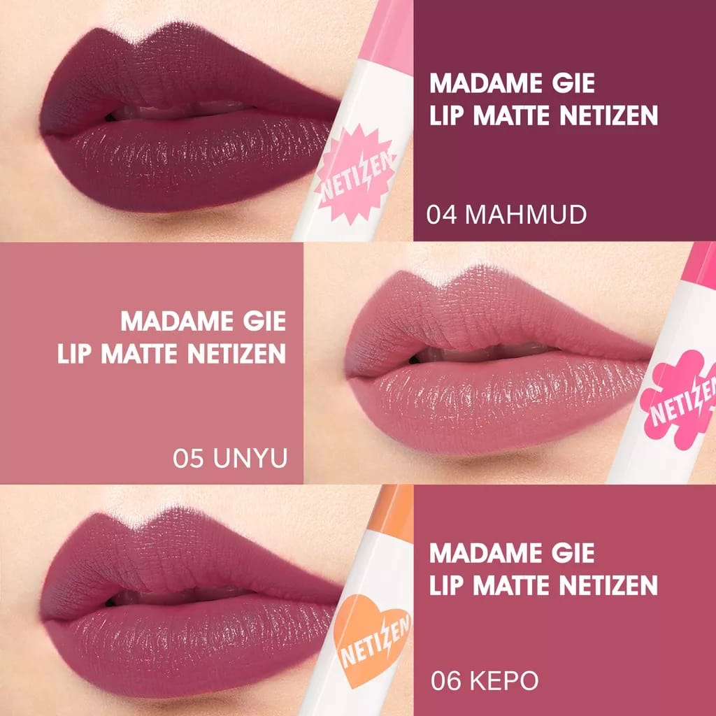 `ღ´ PHINKL `ღ´  Madame Gie Lip Matte Netizen