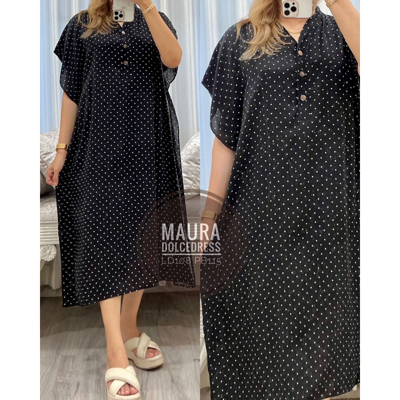 Daster Arab DOLCE MAURA Dress Midi Simpel Busui Nyaman