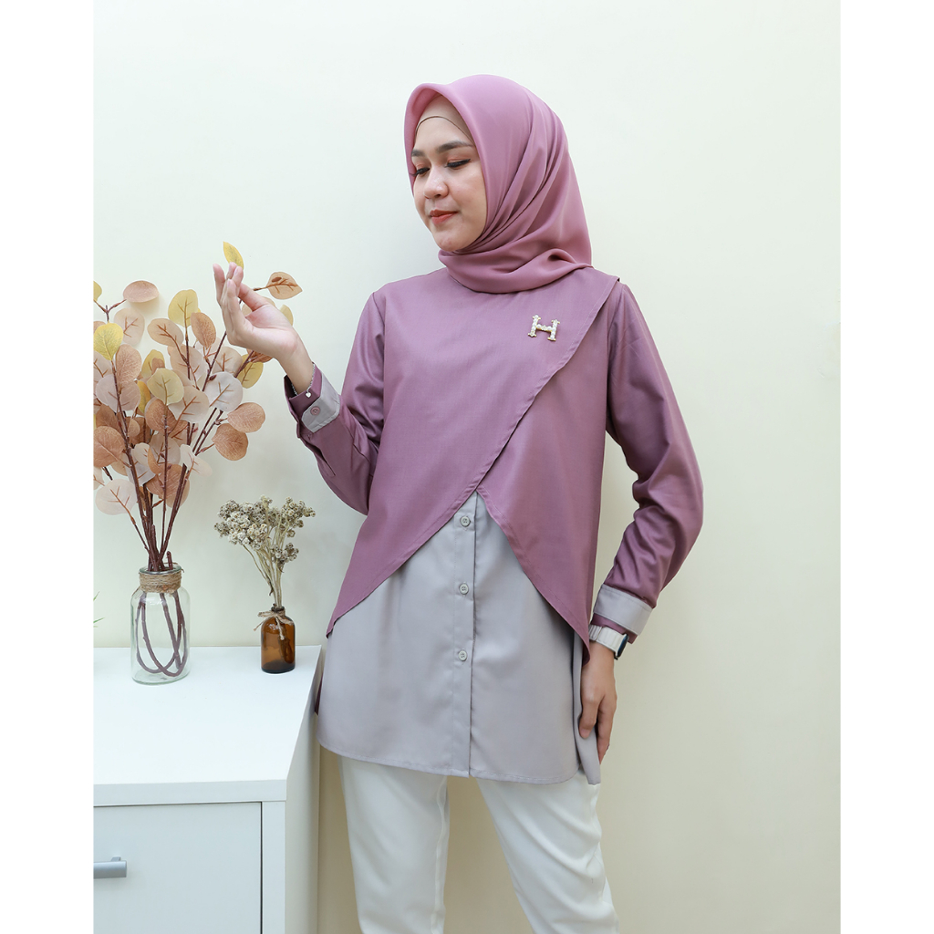 HARUM Top - Baju Kerja by Hijab Mamah icis