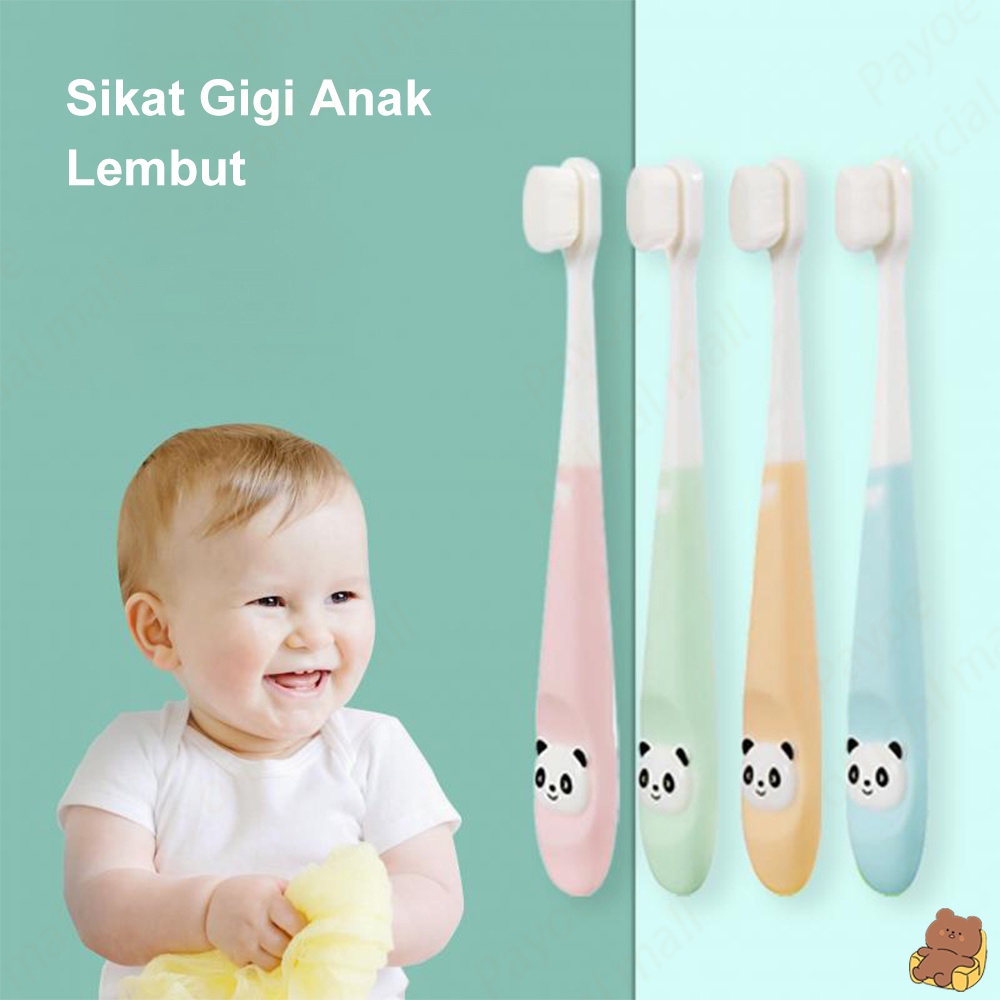 HK Sikat Gigi Bayi Silicone Anak Bulu Halus Training Toothbrush