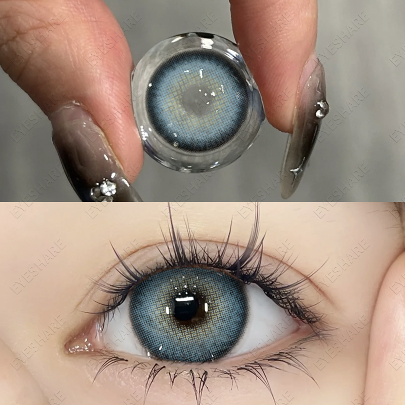 【COD】ICELAND Gray Softlens Softlen Soflen 14.2mm Brown Color