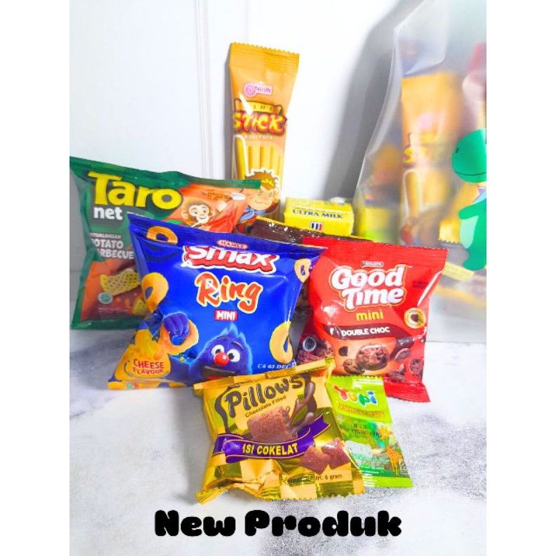 Paket Snack Ulang Tahun Anak Hampers Ultah Goodybag Ultah Kemasan Premium Free Card