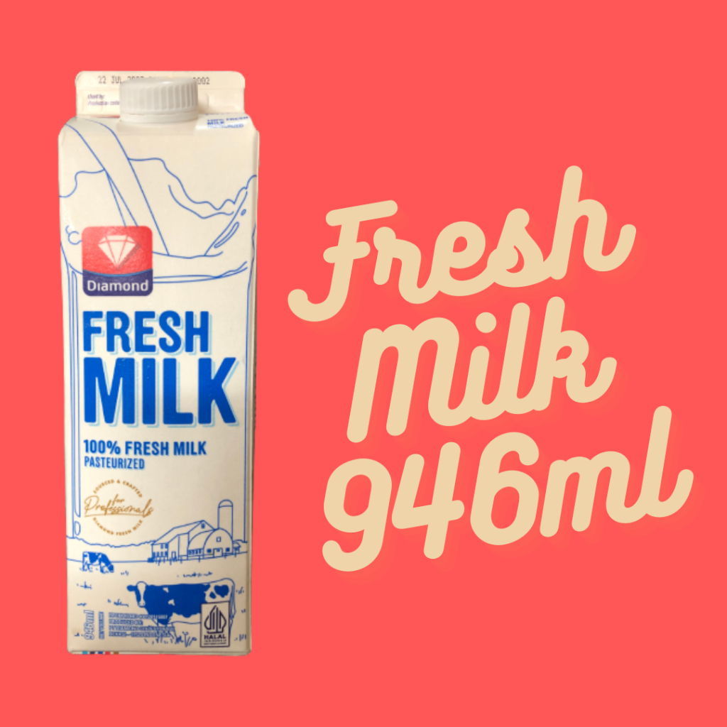 

DIAMOND SUSU 100% FRESH MILK 946ml - SUSU SAPI SEGAR for Professionals