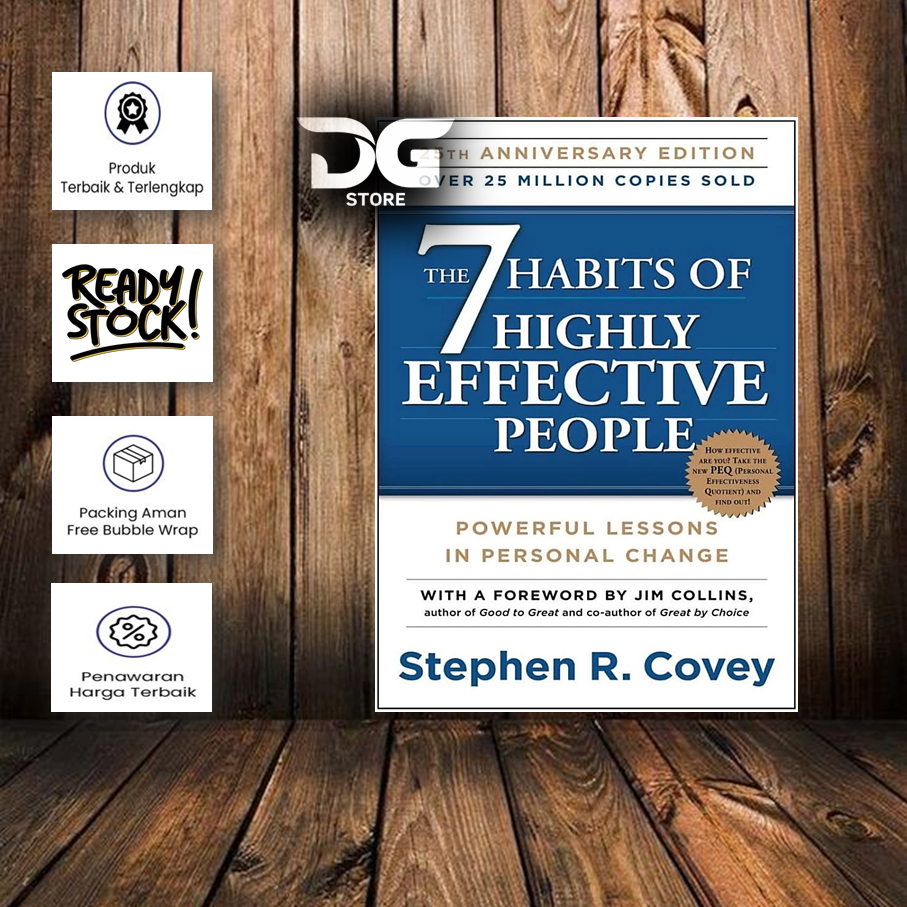 The Seven Habits by Stephen R (English) - Biru 25th