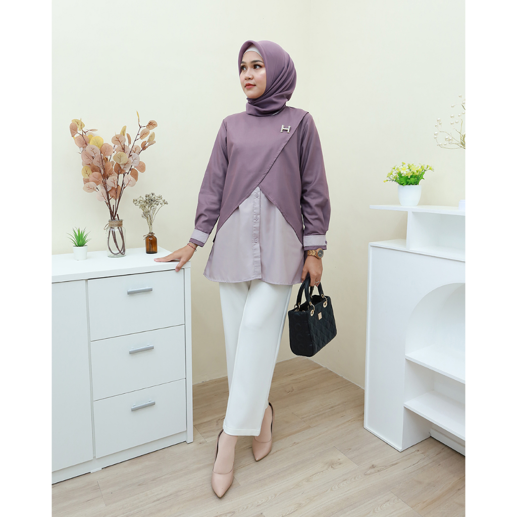 HARUM Top - Baju Kerja by Hijab Mamah icis Sku 2