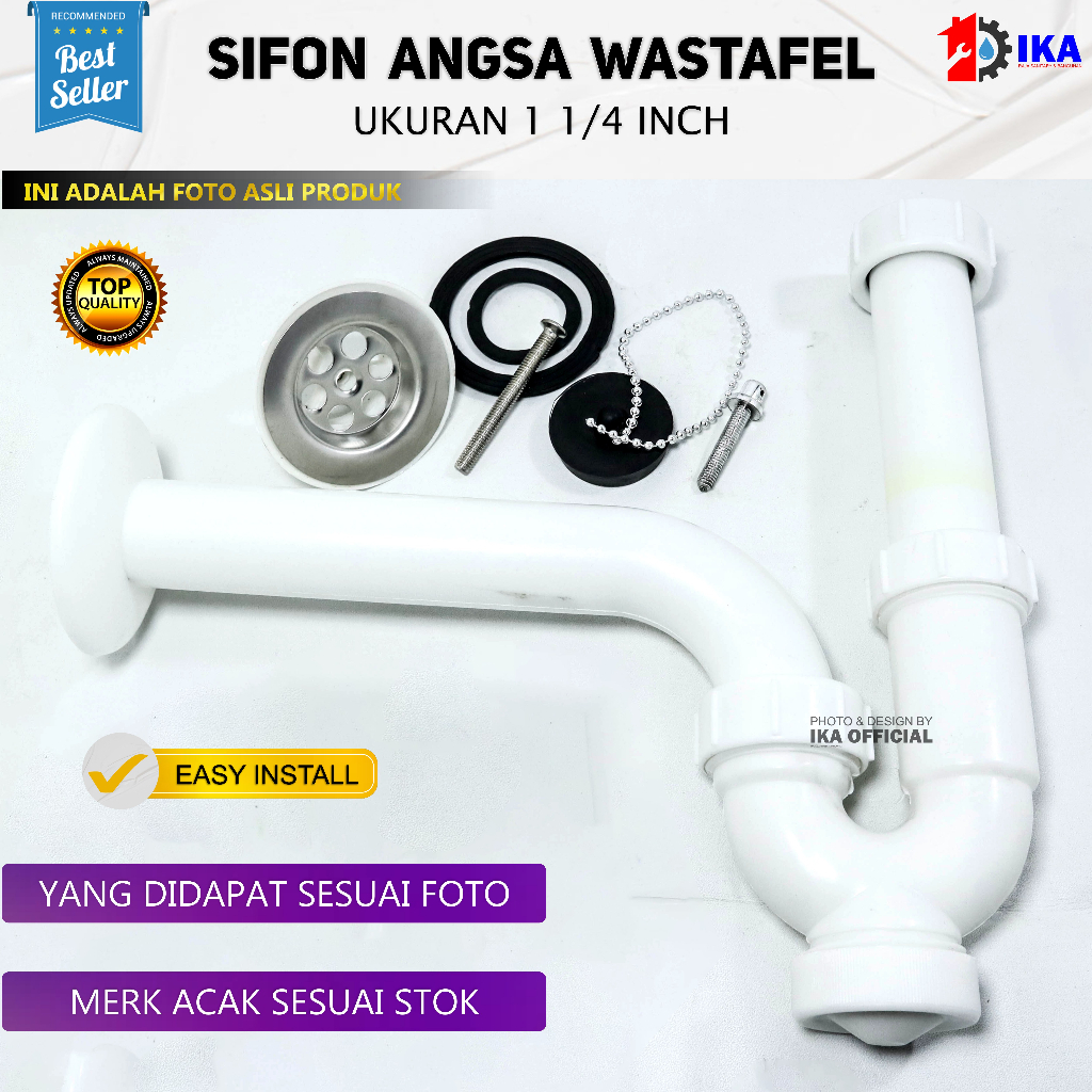 Sifon Leher Angsa PVC Set Pembuangan Air Afur Wastafel Plastik Afur Avur / Sifon / Sivon Angsa / Afur / Avur Sink Soligen PVC / Plastik / cuci tangan tebal kuat anti kusam karat lentur tebal