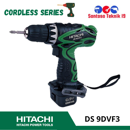 Hitachi Cordless Drill Keyless 9.6 Volt DS 9DVF3 Mesin Bor Baterai