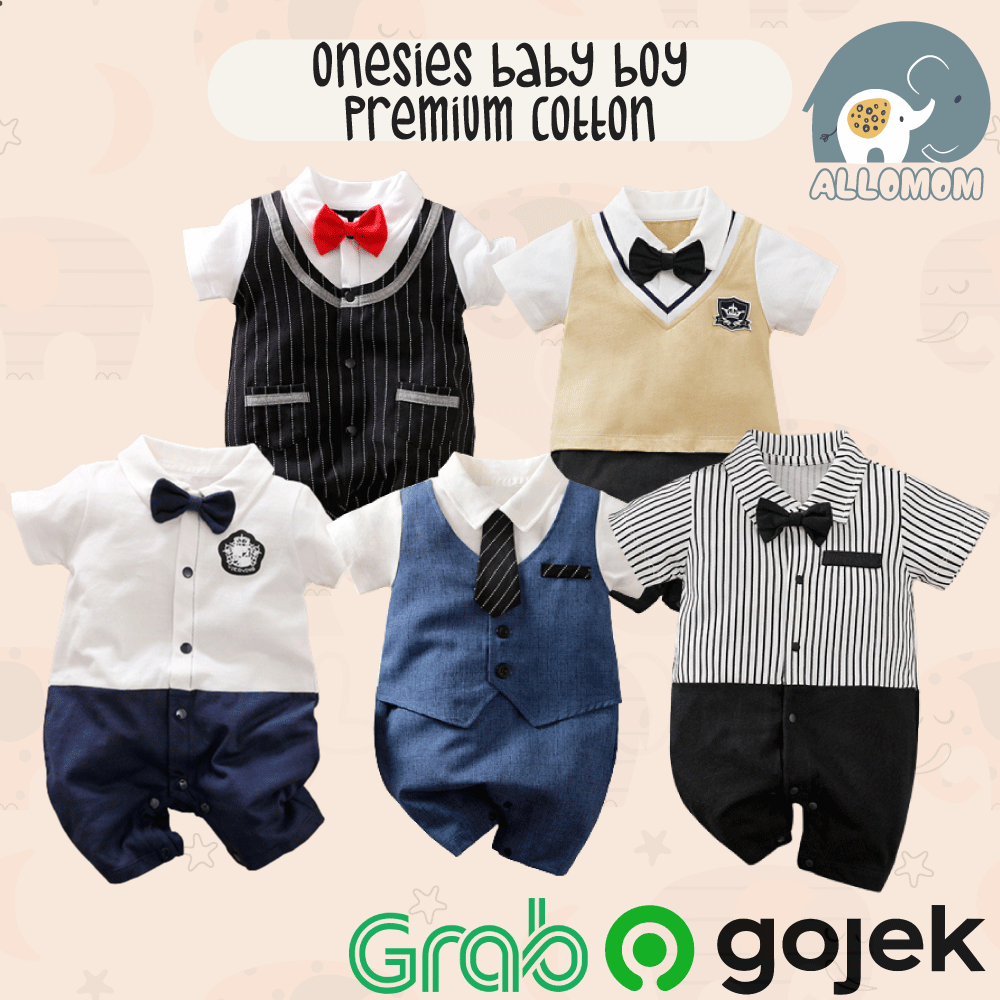 Baju Pesta Anak Bayi Laki Boy / Jumper Bayi Cowok / Baju Pesta Baby Bahan 100% Premium Katun