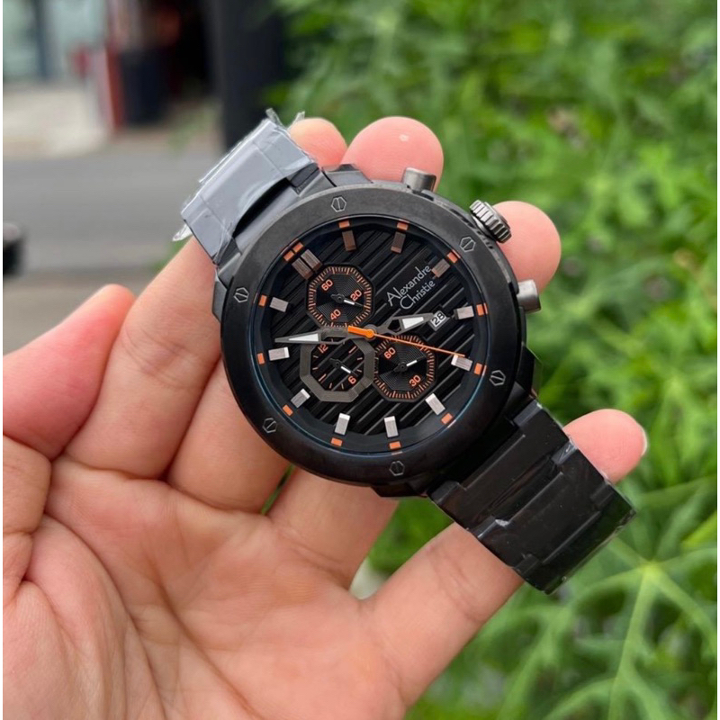 alexandre christie pria stainless steel chrono on seri 6626MC