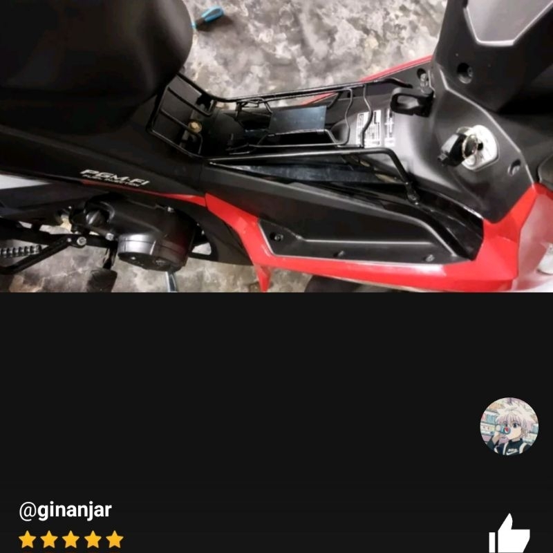 bagasi tengah keranjang jepit supra x 125 fi supra x fi bahan full besi kuat