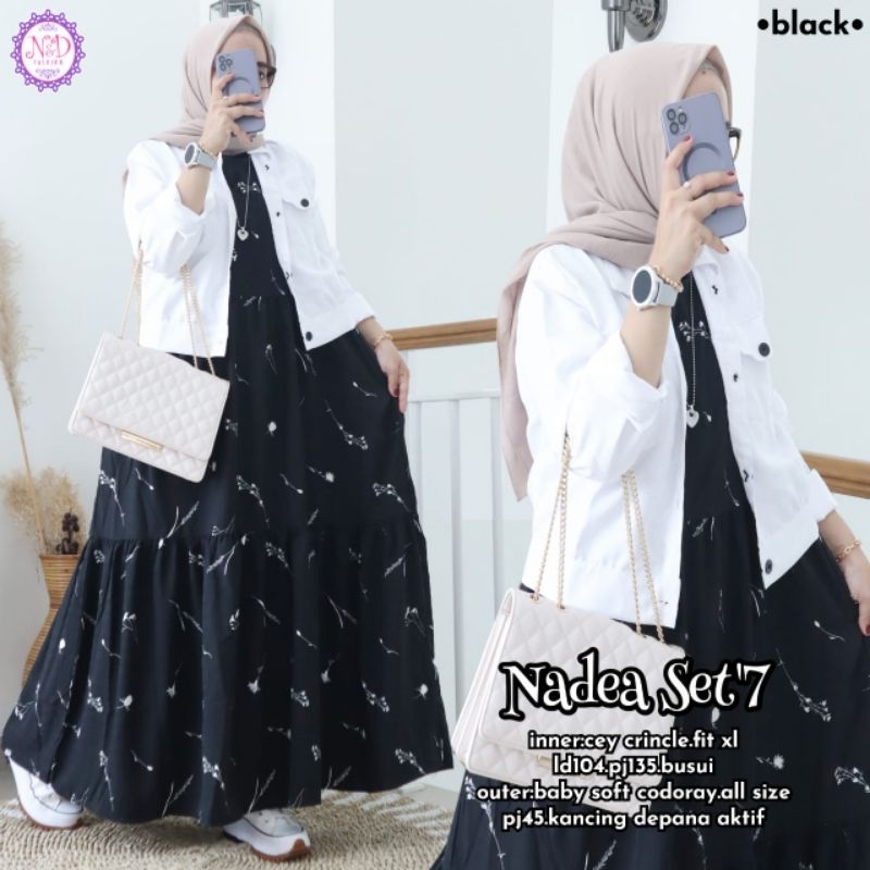 NADEA SET/ SETELAN OUTER MAXI POLOS BY ND