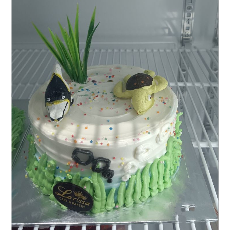 

Kue ulang tahun karakter - kue ultah tema ikan - cake ultah anak