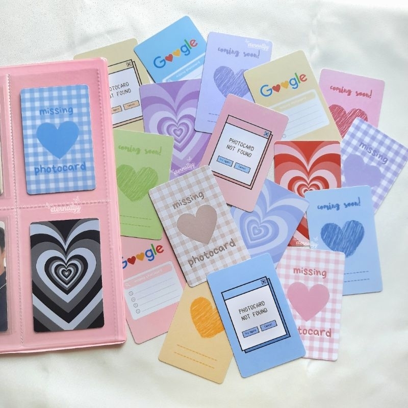 Photocard Binder Fillers / Binder Filler / Wishlist Card / Missing Photocard PC KPOP