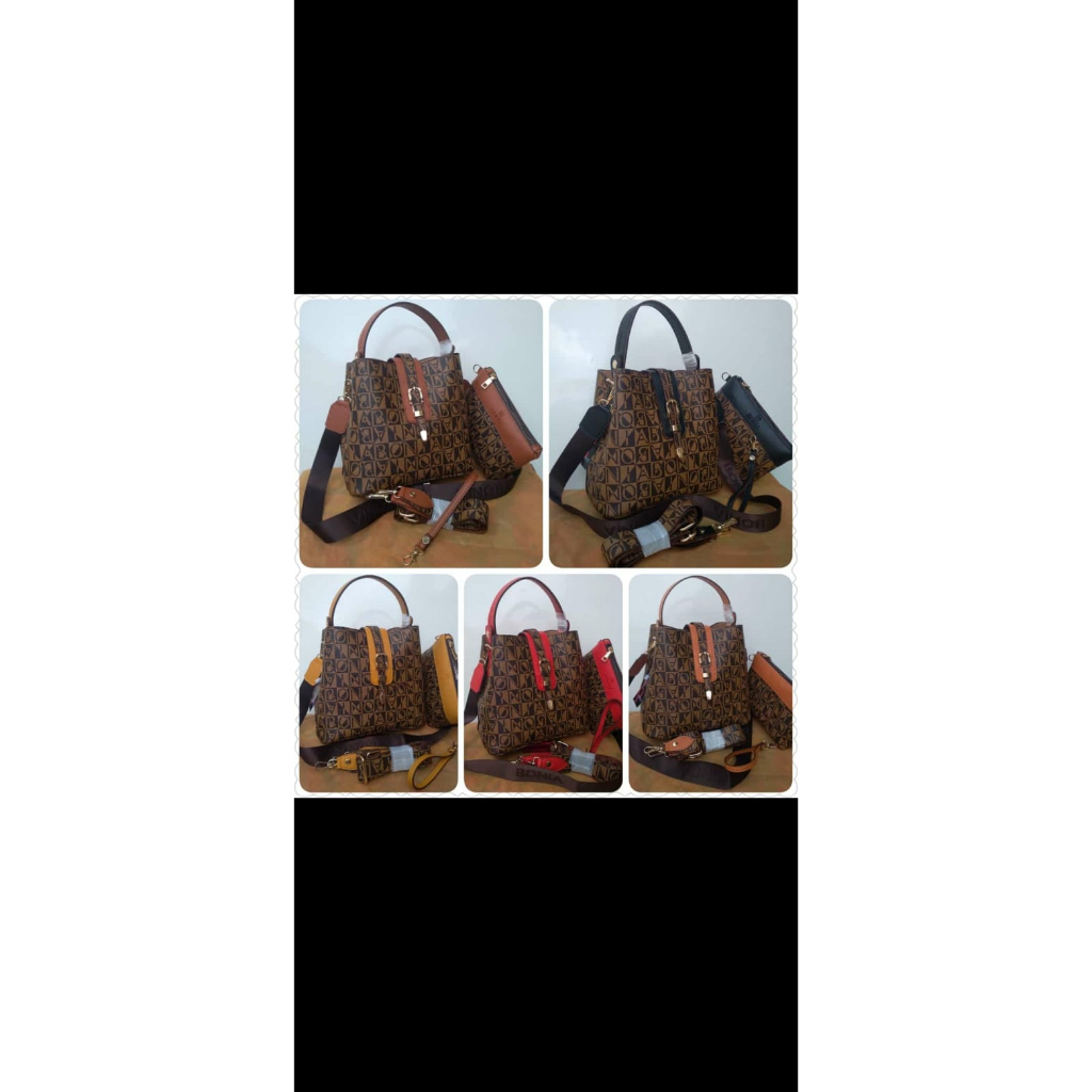 tas wanita bonia aurel 2 set tas slempang & handbag