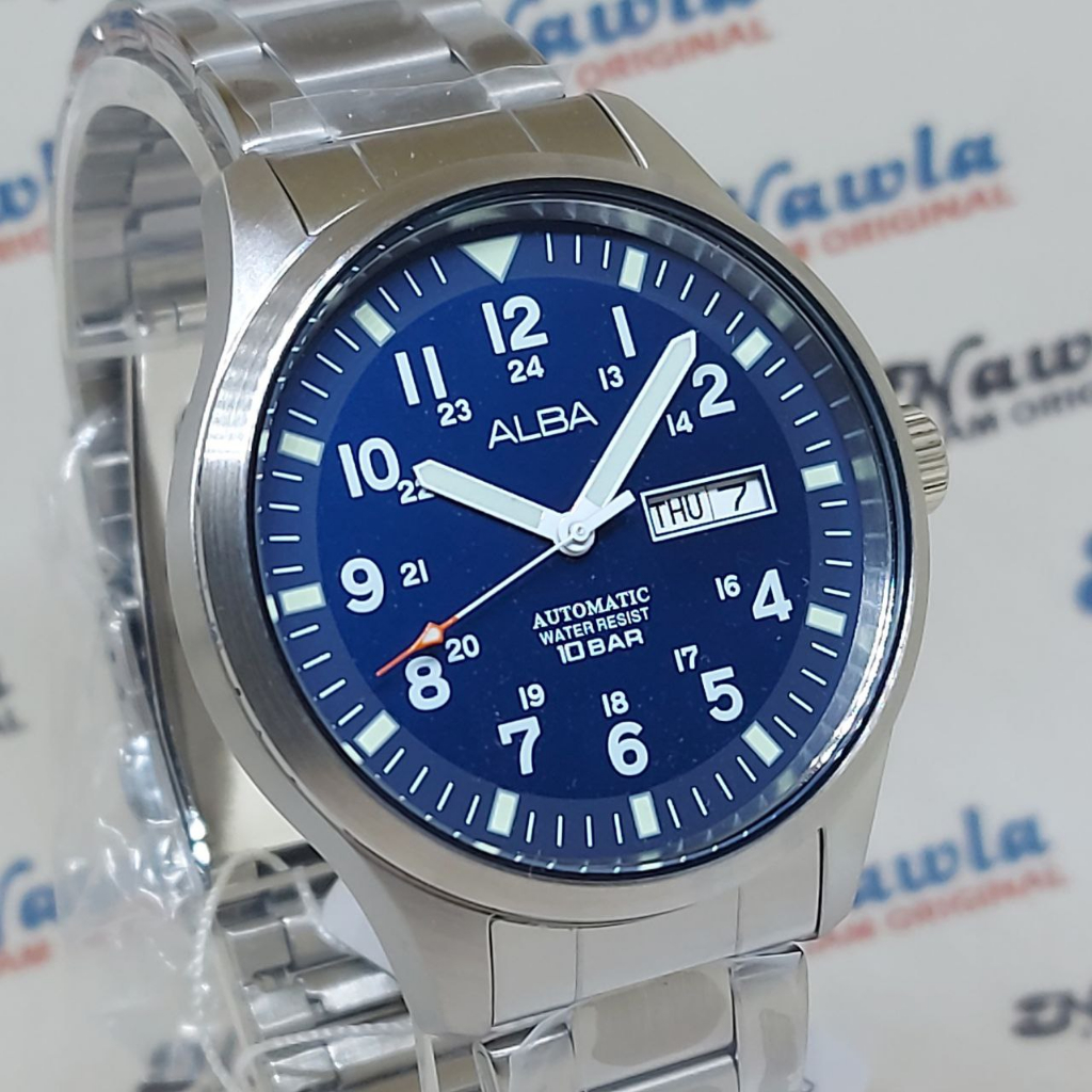 Alba Automatic AL4211X1 Blue Dial - Jam Tangan Pria AL4211