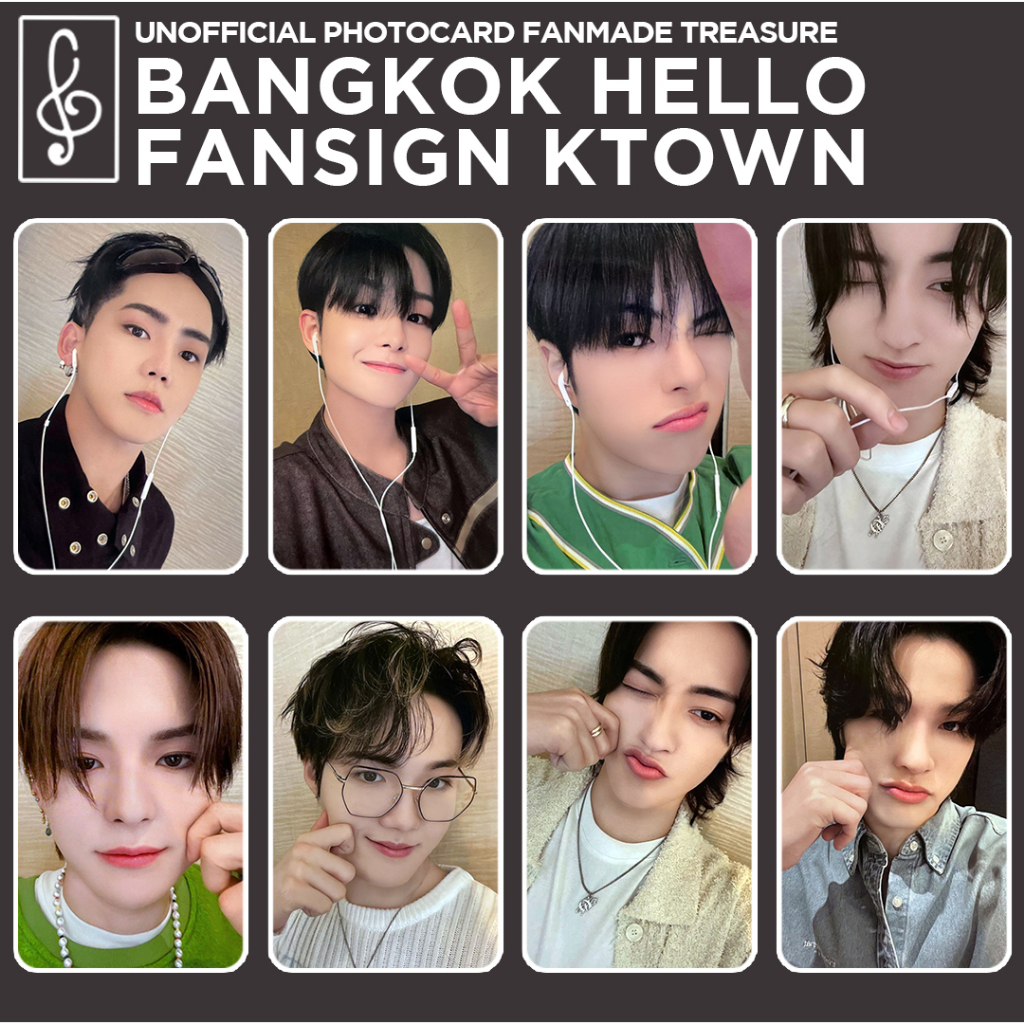 [REPLIKA TREASURE] HELLO BANGKOK FANSIGN PHOTOCARD UNOFFICIAL