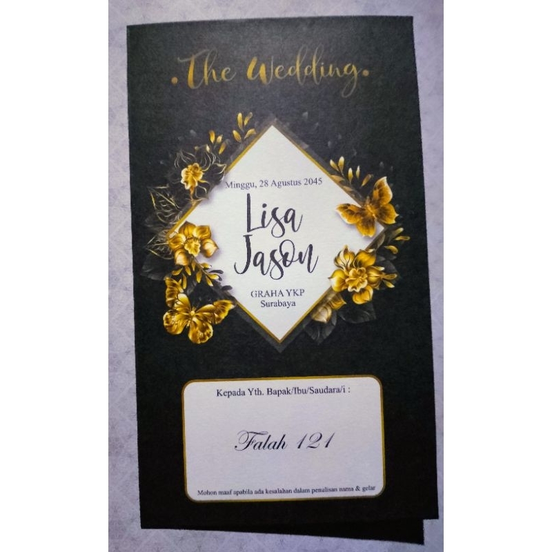 Cetak Undangan Pernikahan Ulem Murah 1000an Falah 121