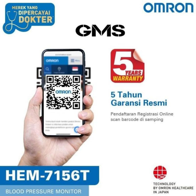 Tensimeter Digital Omron HEM - 7156T Bluetooth / Tensi Digital Omron