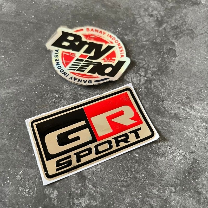 Stiker Sticker Emblem GR SPORT timbul