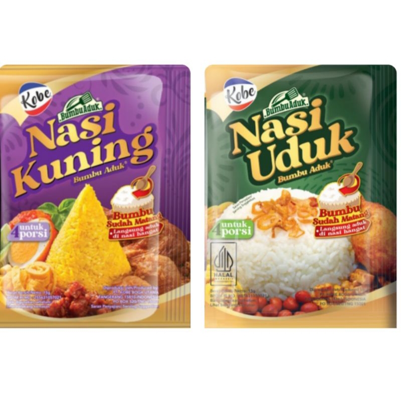 kobe Bumbu Nasi Uduk bumbu Aduk &amp; nasi kuning 15gr