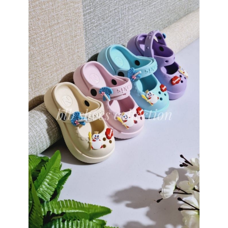 Sepatu Sandal Anak Mixue Sandal Anak Tali Belakang Motif Mixue Sandal Anak Kekinian Mixue Nyaman Sendal Anak Terbaru Mixue