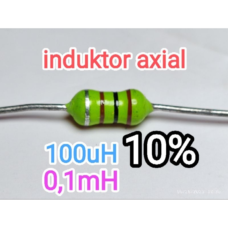 Induktor Axial 100uH / 0.1mH 0,1mH axial inductor