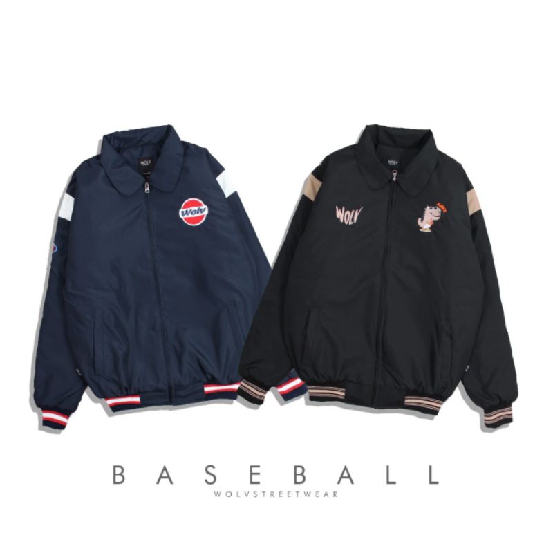 SWEATER BASEBALL KEMBUNG WOLV RUSH DINO