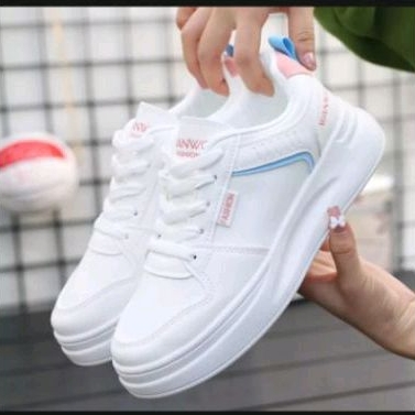 YASMINALSHOP 11 - Sepatu Wanita Sneakers Kets Bertali Kasual Fashion Shoes Anti Slip WanWO