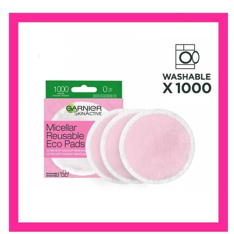 Garnier kapas wajah Micellar Reusable Eco Pads