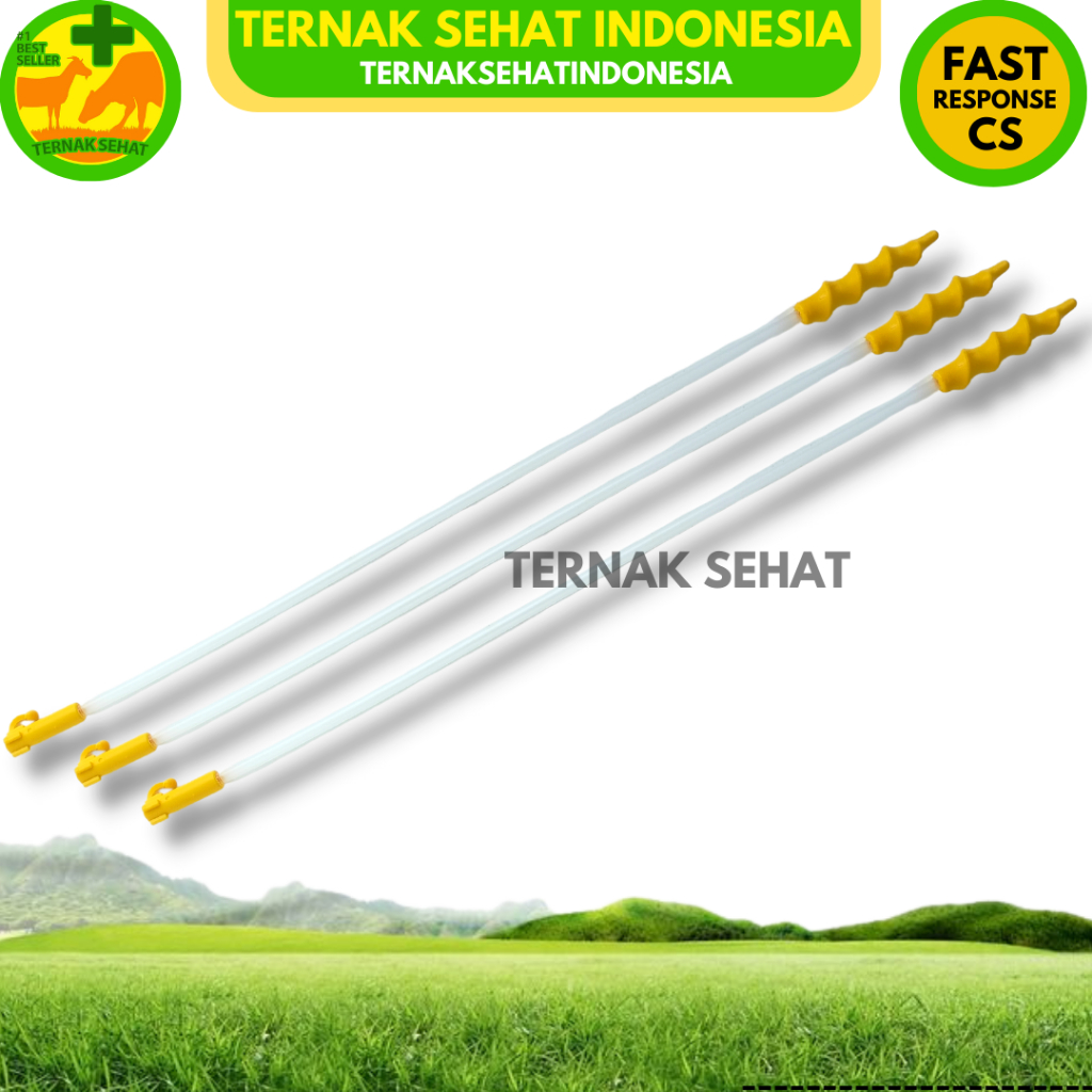 KATETER BABI SPIRAL - Alat IB Babi - Alat Inseminasi Buatan Babi - Catheter Pig Spiral Insemination