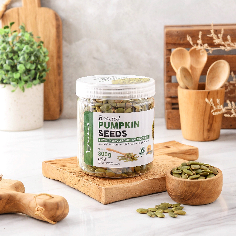 Organic Roasted Pumpkin Seed Seeds Premium / Biji Labu Panggang Organik