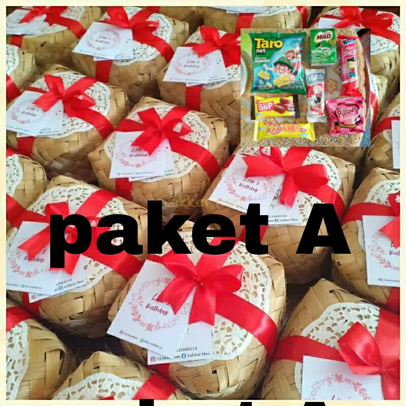 

HAMPERS KERANJANG ROTAN / PAKET SOUVENIR ULANG TAHUN / BESEK BAMBU SNACK ANAK PAKET MURAH PAKET ULTAH / PAKET SANTUNAN / PAKET HEMAT ULTAH