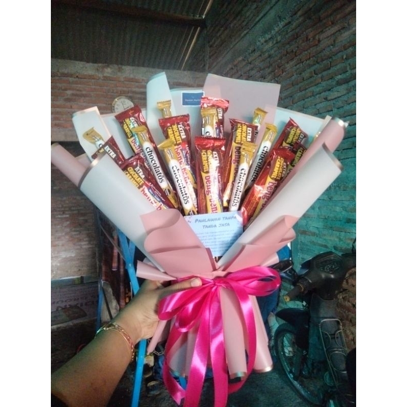 

buket Snack bengbeng mix chocolatos/buket wisuda/buket hari guru
