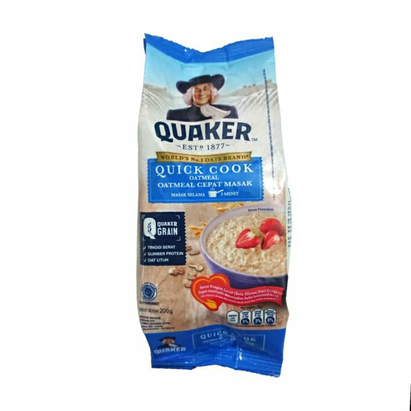 

Quaker Oatmeal Cepat Masak 200gr