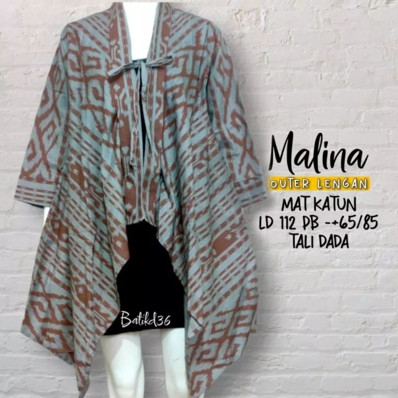 vest malena katun batik motif kekinian vest murah meriah