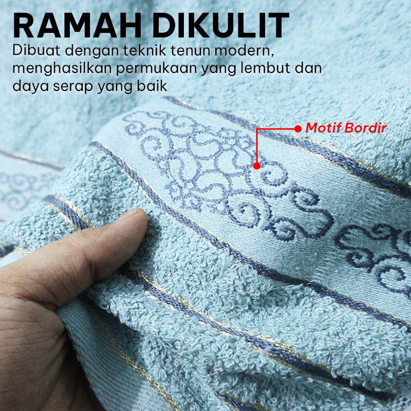 Handuk Mandi Besar Bahan Katun Minimalis Praktis Dan Murah Ukuran 100cm x 50cm - J3B3