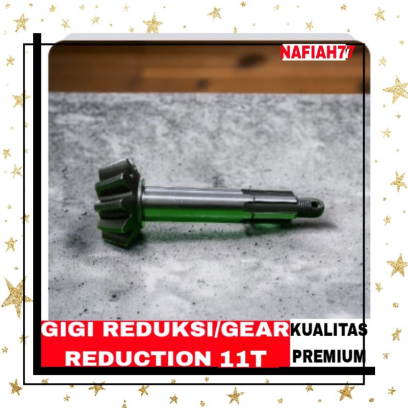 (KUALITAS PREMIUM)GEAR REDUCTION 11T VIAR GIGI REDUKSI VIAR GEAR REDUKSI GARDAN VIAR SPARE PARTS MOTOR RODA TIGA