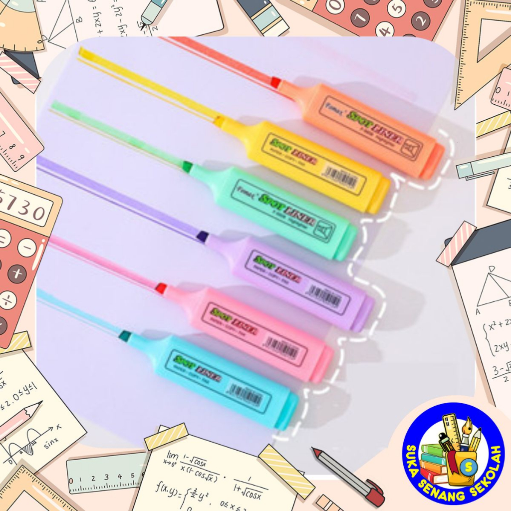 

Highlighter Warna Warni / Solid Colour Marker Pen S0245