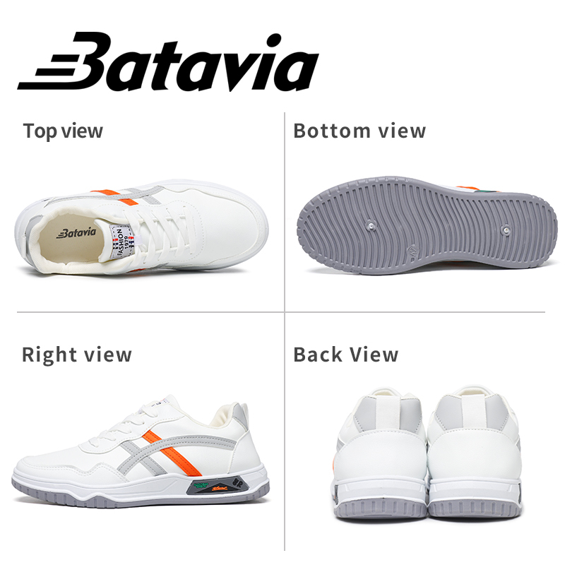 BATAVIA Baru Pria Sport Shoes Impor white Pria olahraga sepatu hitam Sneakers sepatu sekolah J14