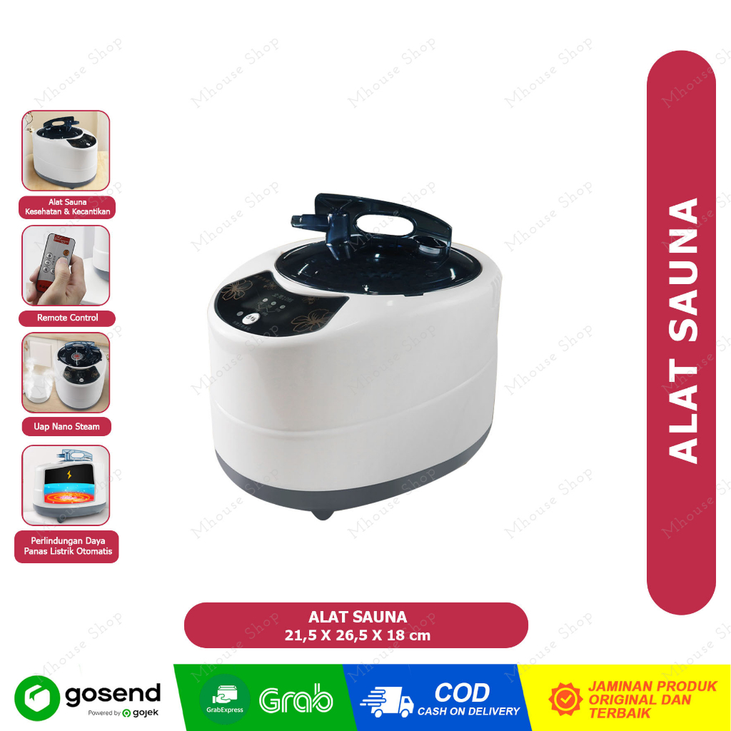 MESIN SAUNA SPA PORTABLE ALAT STEAM UAP SAUNA SERBAGUNA REMOTE CONTROL SALON SPA STEAMER STREAMER 2 