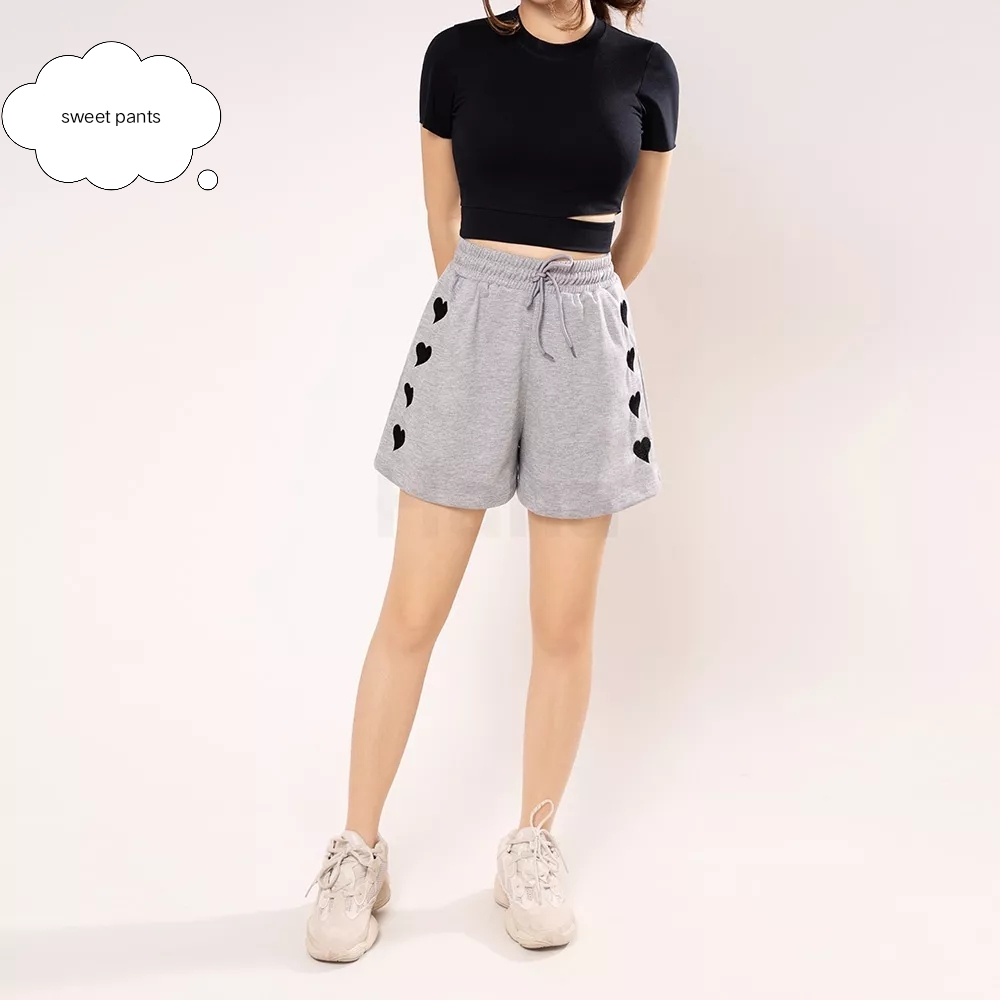 Luvy Love Casual Love Pants  - Celana Pendek Wanita - Sweetshort pants Celana