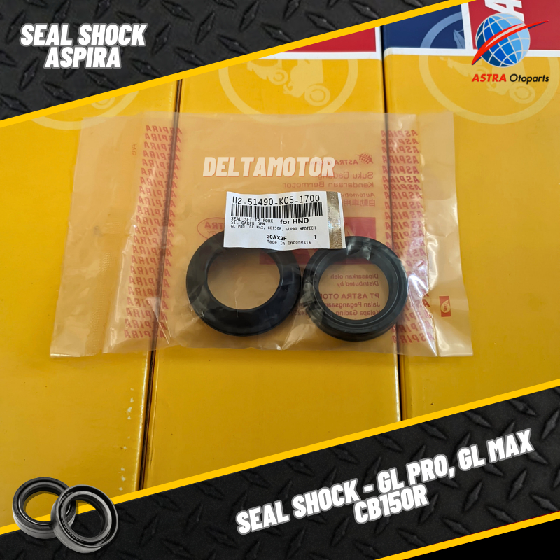 SIL SEAL AS SHOCK DEPAN PLUS TUTUP KC5 TIGER CB150R STREETFIRE CBR 150R GL PRO MAX VERZA MEGAPRO PCX ADV ASPIRA H2-51490-KC5-1700