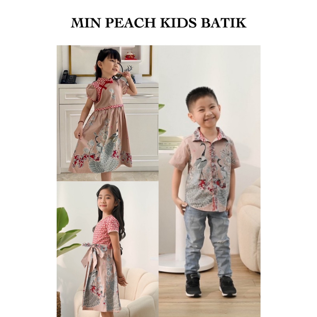 Min Peach Kids Batik