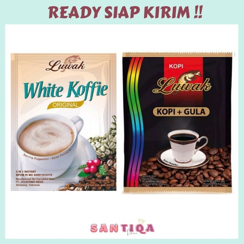 

Luwak White Koffie/ Luwak Hitam+Gula 20gr