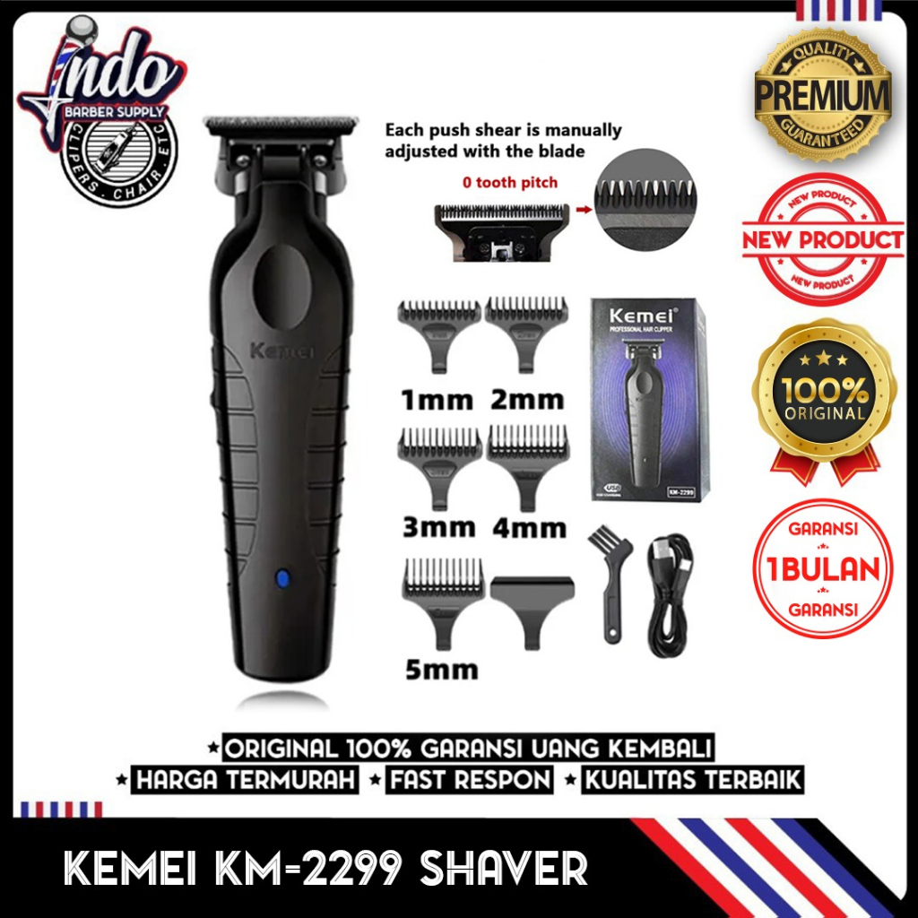 KEMEI 2299 TRIMMER KM-2299 BLACK