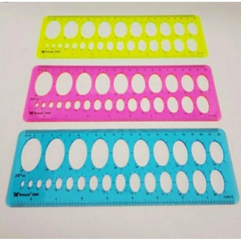 

Butterfly Penggaris Elip BT-2080 - Penggaris Bentuk Elip