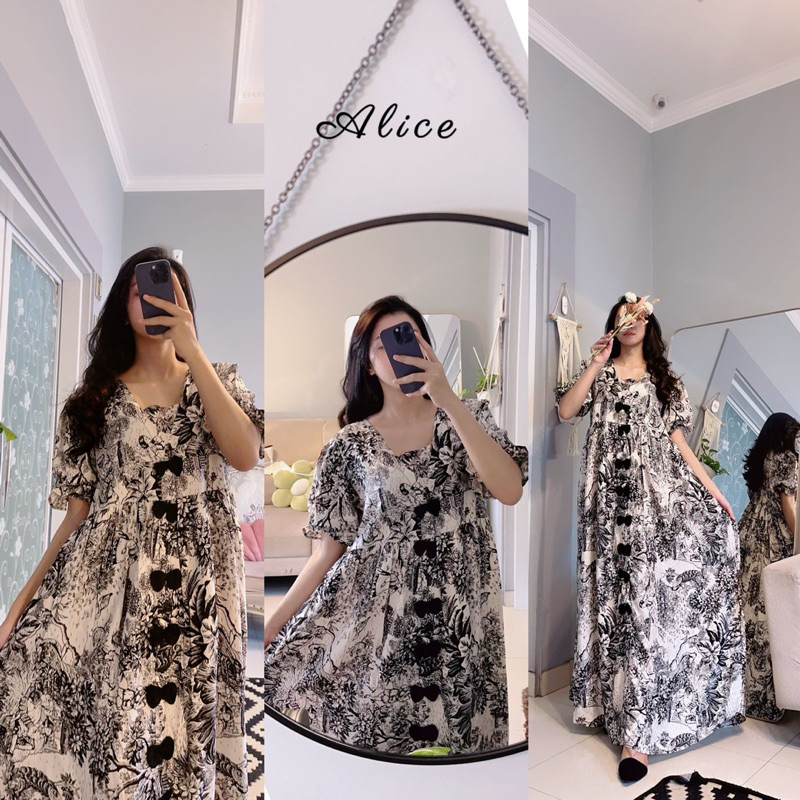 Daster Arab Fairuz ALICE Dress Cantik Original